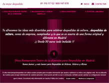 Tablet Screenshot of lamejordespedida.com